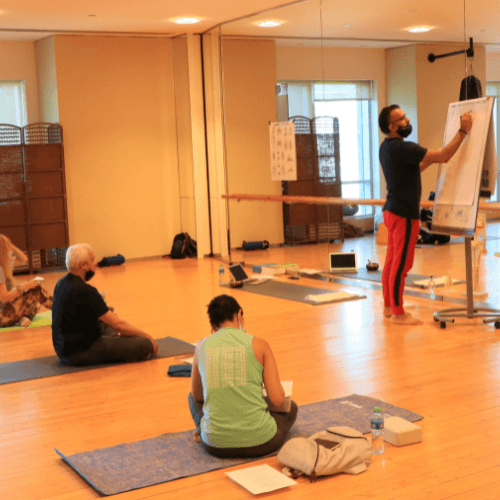 Yoga training practice